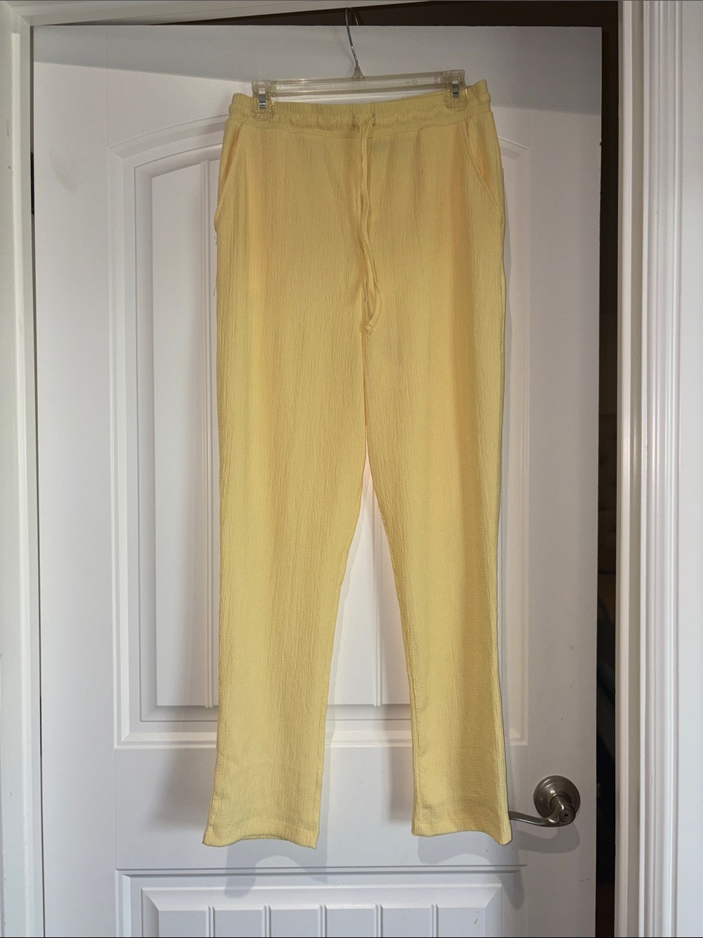 ASOS Yellow Lightweight Drawstring Jumpsuit